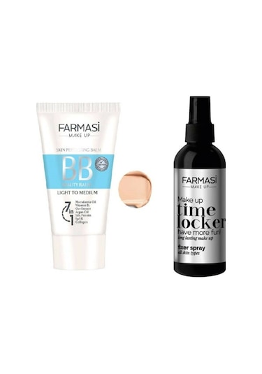 Farmasi Bb Krem Açıktan Ortaya 50 Ml 02 + Makyaj Sabitleyici 115