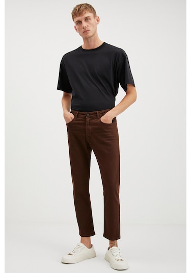 Antonıa Erkek Tappared Fit Boru Paça Kalın Dokulu Esnek Yapılı Magic Denim Kot Acı Kahve Jeans Antonıa Erkek Tappared Fit Boru Paça Kalın Dokulu Esnek Yapılı Magic Denim Kot Acı Kahve Jeans