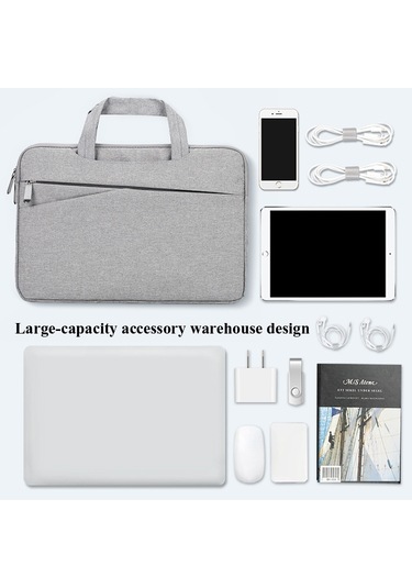 Bubm Fmbx Laptop Astar Çantası İş Bilgisayar Çantası Büyük Kapasiteli Bilgisayar Çantası, Boyut: 13 İnç Gri