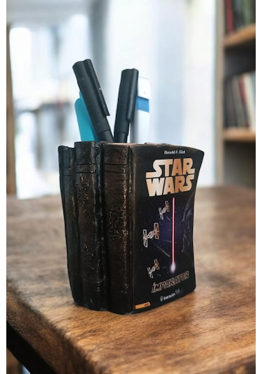 Star Wars Kitabı Şeklindeki Kalemlik 10x8 Cm
