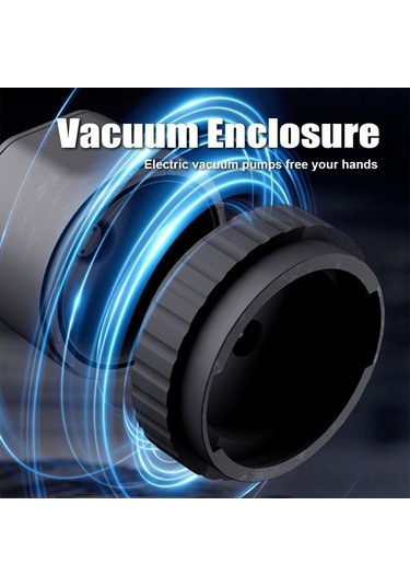 Didadodo Elektrikli Vakumlu Kavanoz Mühürleme Makinesi - Taşınabilir Şarjlı Gıda Saklama Cihazı Beyaz Beyaz