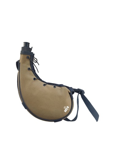 Fortunelane Askeri Eğitim İçin Dayanıklı 0.8l Kahverengi Su Kutusu Omuz Çantasıyla Kahverengi