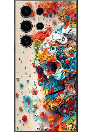 Samsung Galaxy S24 Ultra Uyumlu Şeffaf Kılıf Graffiti 5 Tasarımlı