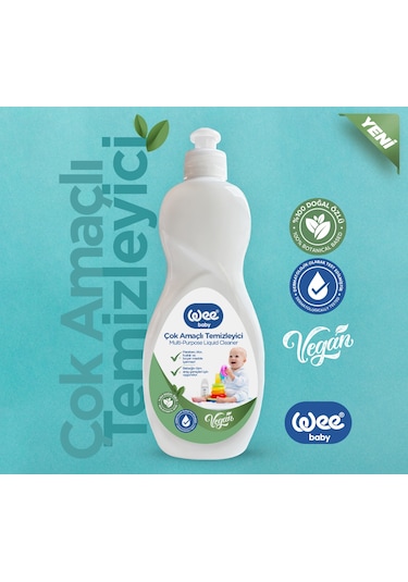 Wee Baby Biberon ve Emzik Temizleyici 500 ML  (%100 DOĞAL ÖZLÜ)