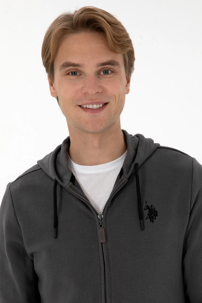 U.s. Polo Assn. Erkek Gri Hırka Örme 50313748-vr024 Gri