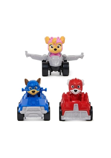 Paw Patrol Pup Squad 3'lü Mini Figür Araçlı Seti