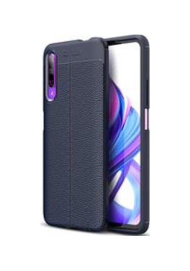 Huawei P Smart Pro 2019 Kılıf Zore Niss Deri Desenli Silikon