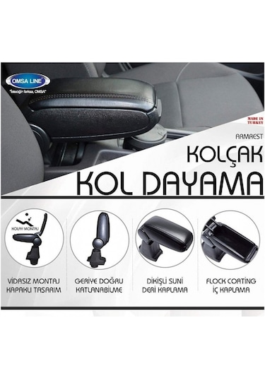 CITROEN C-ELYSEE 2012- SİYAH KOL DAYAMA