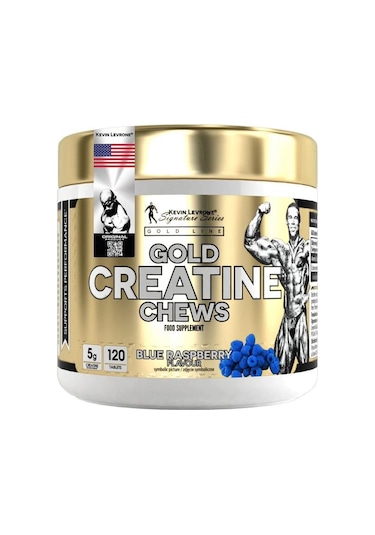 Kevin Levrone Gold Creatine Chews 120 Tablets Blue Raspberry Flavour