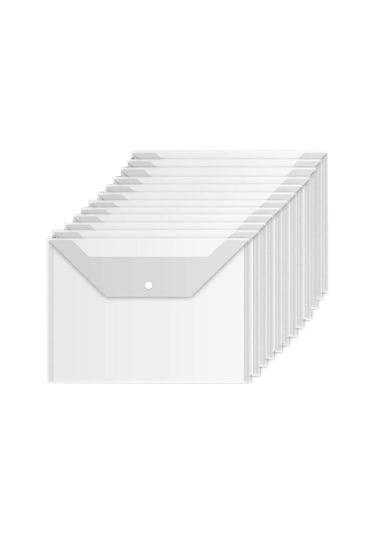 Noki Şeffaf A4 Çıtçıtlı Dosya 12'li