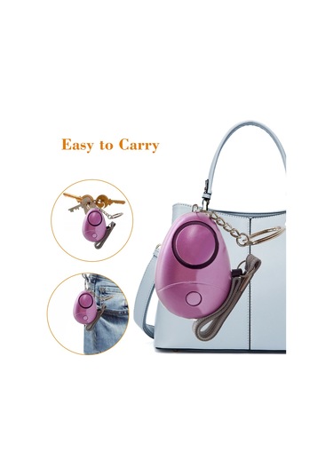 Wezone Kırmızı Renkli Kişisel Acil Alarm Zq-034 Modeli 120-130db Ses Ve Aydınlatma Özelliğiyle