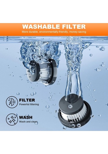 Ulzyvf Yüksek Emiş Güçlü Elektrikli El Süpürgesi, Çok Fonksiyonlu Araba Ve Ev Temizliği İçin Pratik Aksesuarlarla