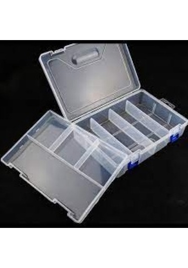 7 Bölmeli - Havuzlu Organizer Şeffaf Kutu - Arduino Sensör Kutusu