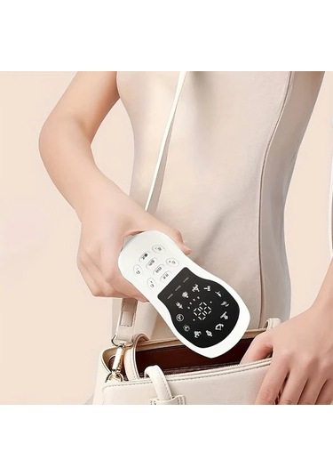 Fochsia Beyaz Renkli Taşınabilir Mini Vücut Masaj Aleti Sırt Ve Tüm Vücut Masaj Cihazı Altın