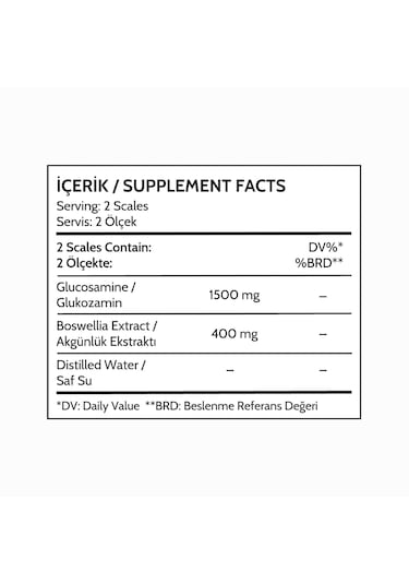 Biomet Bmt S1 Glukozamin Ak Günlük Ekstresi 500 ML