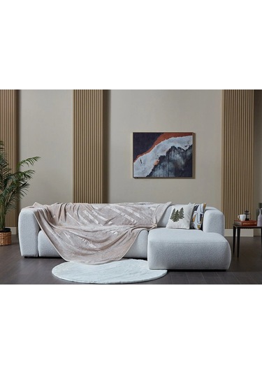 Doqu Embos Battaniye Perlina Çift Kişilik Krem