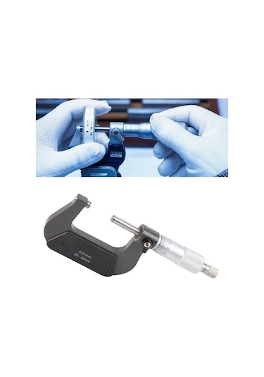 Tongxida 25-50 Mm Çap Ölçer, Krom Vanadyum Çelik, Yıkanabilir Spiral Kilitleme, Hassas Ölçüm Aleti