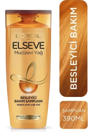 Elseve Mucizevi Yağ Besleyici Bakım Şampuanı 2 x 390 ML + Güzelleştirici Saç Kremi 150 ML