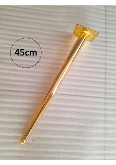 1 Adet-45cm Metal Konik Ayak-sehpa Ayağı-gold Renk Kaplama