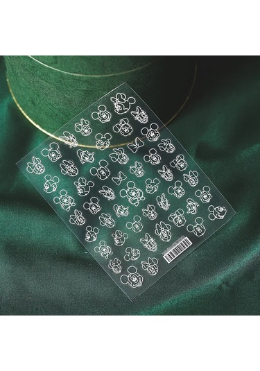 1 Adet Siyah Beyaz Yay Kelebek 5d Tırnak Çıkartmalar Nail Art Dekorasyon Kabartma Disney Karikatür Çiçek Nail Art Çıkartmalar Tırnak Malzemeleri Bronz