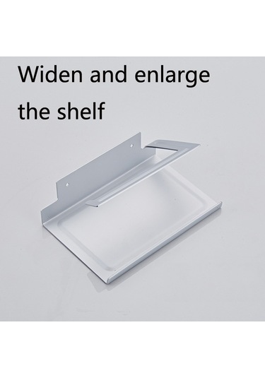 Sones Punch-free Space Alüminyum Mutfak Ve Tuvalet Kağıdı Tutucu Cep Telefonu Rafı Rulo Kağıt Tutucu, Renk: Beyaz