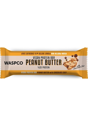 Waspco Fıstık Ezmeli Vegan Bar 40G x 12 Adet