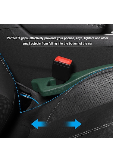 Hombey Araba Koltuk Aralığı Dolgusu - Eşya Kaçırma Engeli, Araç İç Dekorasyonu, Sandık Yanı Depolama, Siyah 2 Adet Set