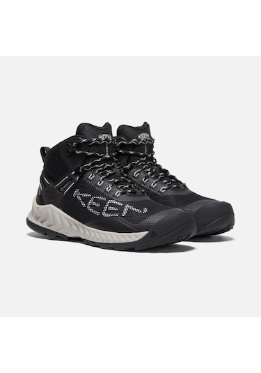 Keen 1025911 Nxıs Evo Mid Wp Black/blue Grass Kadın Outdoor Bot Siyah