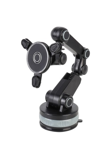 Joyhub Zp-x0188 Araba 360 Derece Dönen Teleskopik Katlanır Mıknatıs Vantuz Cep Telefonu Tutucu Siyah Yok Vantuzlu