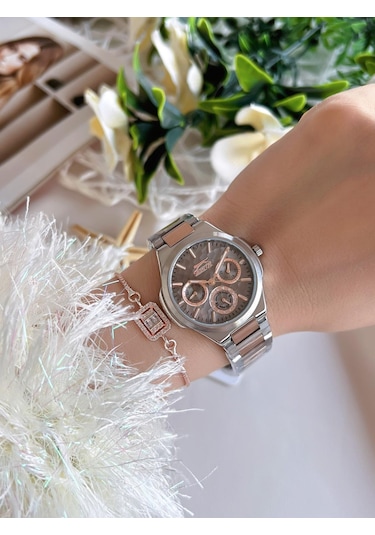 Slazenger Bay Ve Bayan Çelik Kordon Çiftlere Özel 5 Atm Suya Dayanıklı Cift Saati Esl.9.2427.2.02