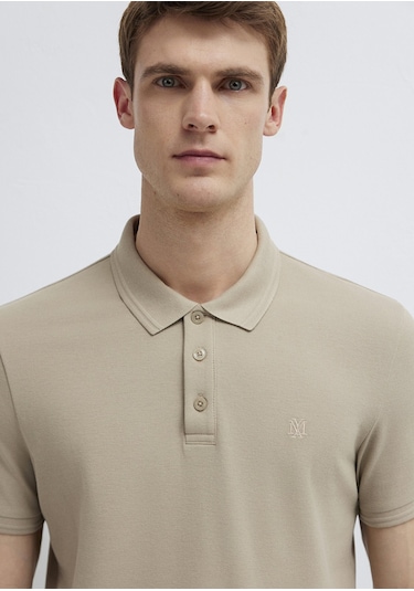 Mavi - Bej Polo Tişört 064946-80697