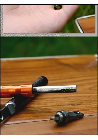 Yaleker Kamp İçin Taşınabilir Acil Alev Oluşturucu - Çakmaktaşı Magnezyum Çubuğu, Siyah Mini Çok İşlevli Alev Kaynağı Siyah