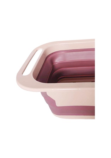 Homyl Masaj Silindirli Katlanabilir Ayak Banyo Küveti Pembe Pembe