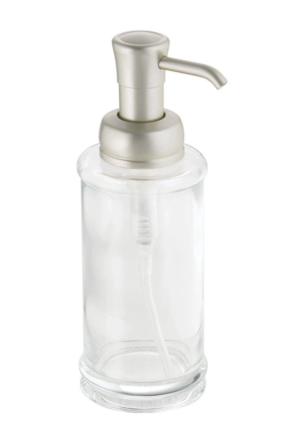 2 Adet Cam Sıvı Sabunluk Şeffaf 7x7x20cm 325ml Çok Renkli