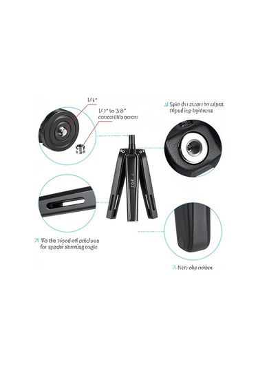 Mini Elde Taşınabilir Seyahat Masaüstü Tripod Kamera Standı Tutucu Alüminyum Alaşım 11lbs Yük Kapasitesi Dslr Akıllı Telefon Aksiyon Spor Kamerası İçin Çok Renkli