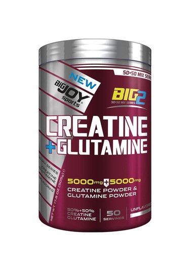 Bigjoy Sports Big2 Glutamine + Creatine  Aromasız 505g 50 Servis