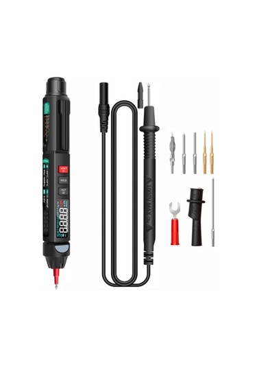 Butu Aneng Çok İşlevli Akıllı Ölçüm Yüksek Hassasiyetli Multimetre, Model: A3008 Aksesuarlarla Birlikte