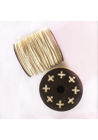 Suntek Twisted %100 Pamuk İp Ağartılmış Doğal Beyaz