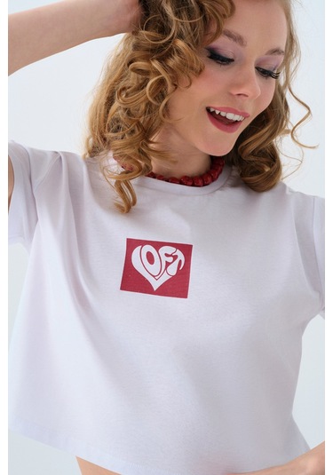 Loft Kadın Tişört Lf2039226 Beyaz