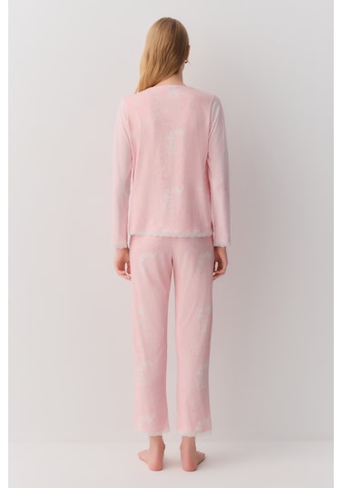 Suwen Sakura Maskülen Pijama Takımı Sh26213660b334 Pembe