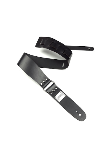 Leatherton Stinger Hakiki Deri Gitar Askısı Siyah