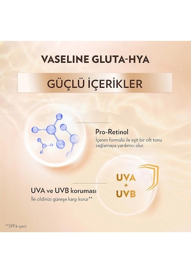 Vaseline Gluta-Hya Serum Etkili Uv Vücut Losyonu 200 ML