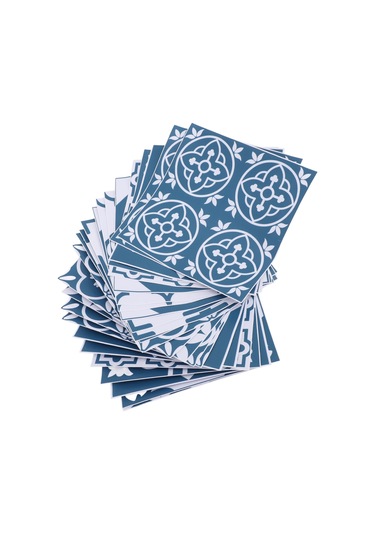 Shineyee 24 Adet Pvc Otomatik Yapışkan Çiçek Desenli Duvar Sticker - Su Ve Yağ Dayanıklı, Mutfak/banyo Dekorasyonu, 15x15cm Diğer