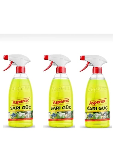 Asperox Sarı Güç Leke Temizleyici 3 x 1000 ML
