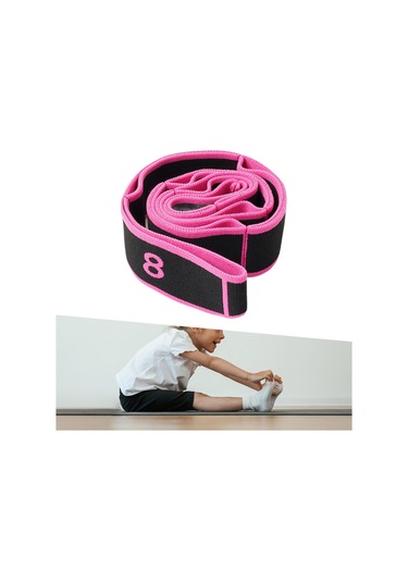 Suntek Jimnastik Yetişkinler Tekvando Siyahı Için Streç Siyah Direnç Bandı Siyah