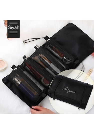 Trendooze Taşınabilir Seyahat Saklama İşlevli Çok Çıkarılabilir Çantası-siyah Arada 4'ü 1 Yz Siyah