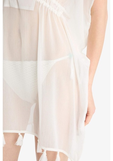 Defacto Beyaz Şifon Kimono-fall İn Love Z9958az25smwt16 Beyaz