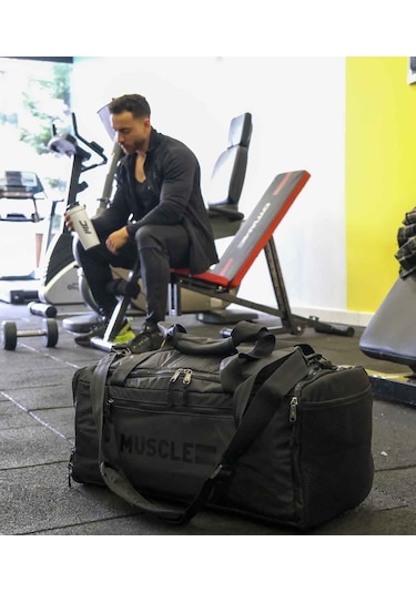 Musclecloth Glory Silindir Çanta Siyah