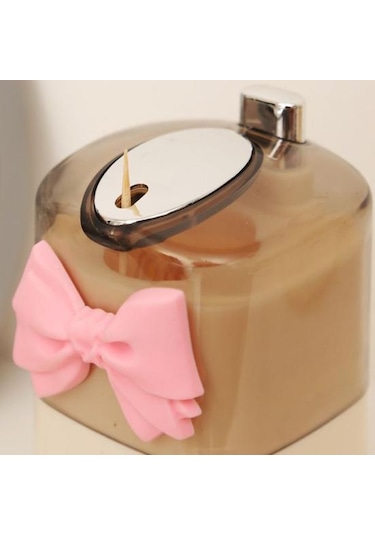 Otomatik Pop-up Kürdan Tutucu Toz Geçirmez Nem Geçirmez Şeffaf Tasarım Yeniden Kullanılabilir İtme Tipi Kürdan Kutusu Ev Yaşam İçin B