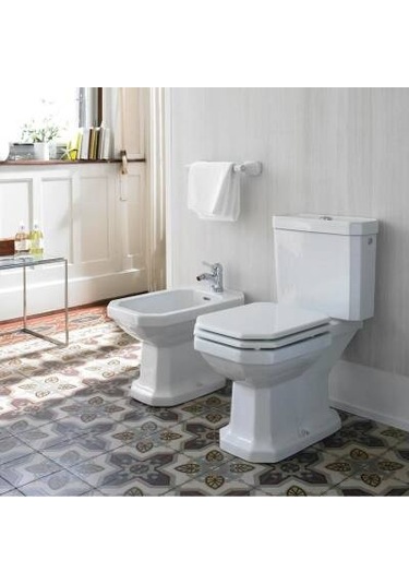Duravit 1930 Asma Klozet Yavaş Kapanır Kapak Dahil Beyaz, 0227310075 Beyaz